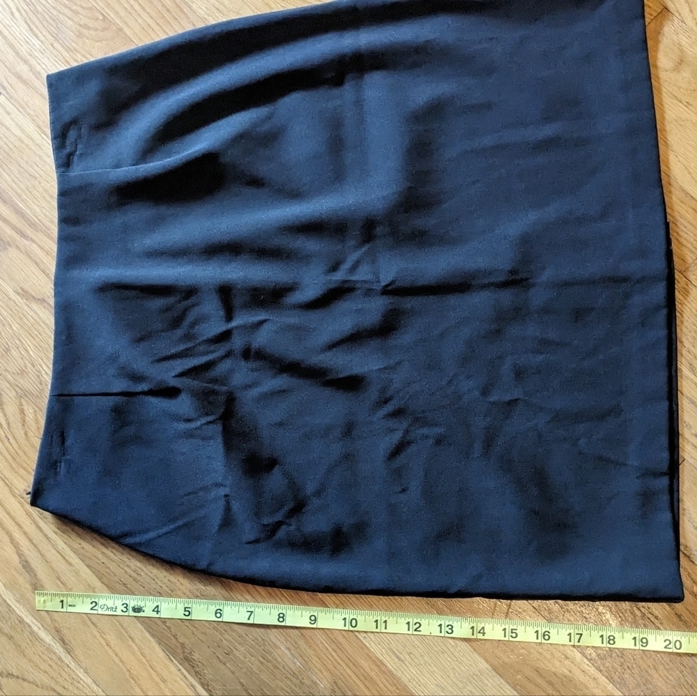 Vintage Ilyza New York Size 12 Black Pencil Skirt - Picture 4 of 7
